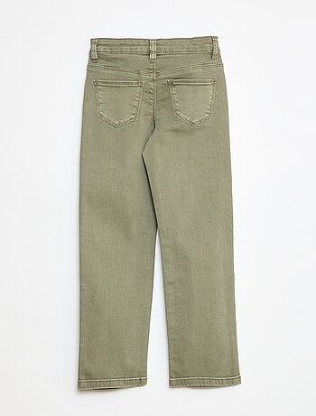 Pantaloni in twill con apertura a pressione