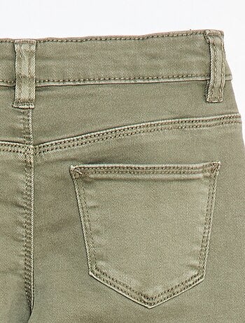 Pantaloni in twill con apertura a pressione