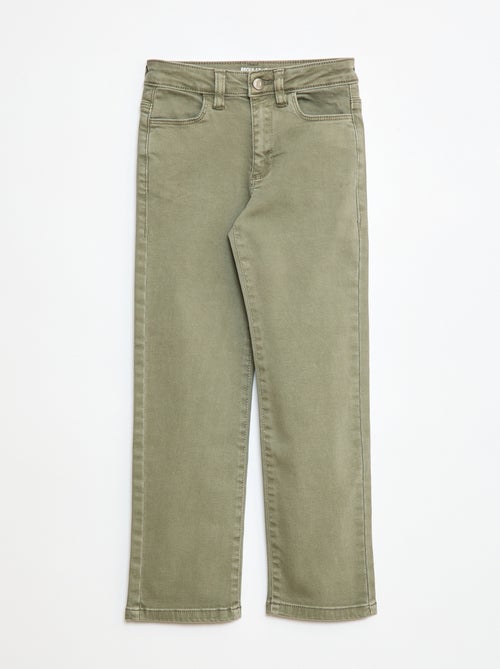 Pantaloni in twill con apertura a pressione - Kiabi