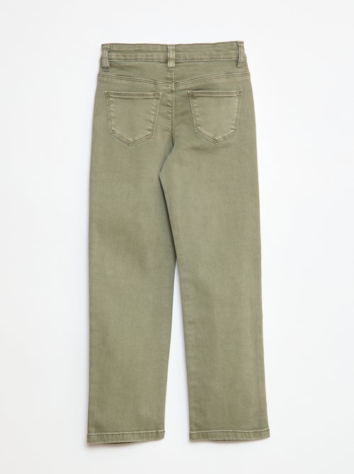 Pantaloni in twill con apertura a pressione - Kiabi