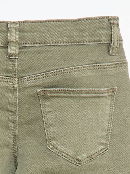 Pantaloni in twill con apertura a pressione - Kiabi