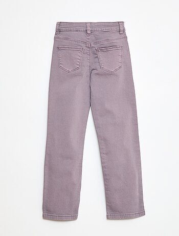 Pantaloni in twill con apertura a pressione