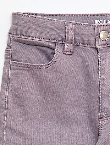 Pantaloni in twill con apertura a pressione