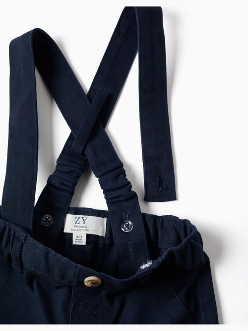 Pantaloni in twill con bretelle - Kiabi