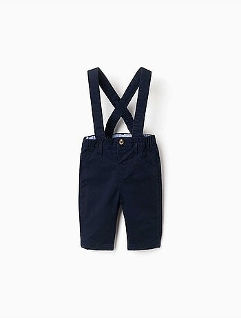 Pantaloni in twill con bretelle staccabili