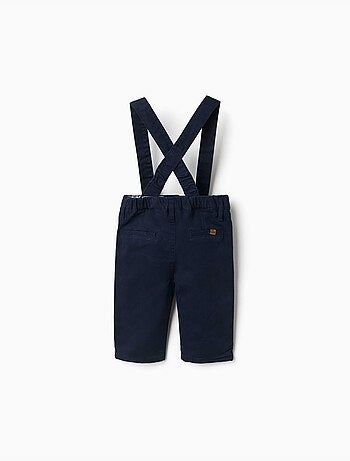 Pantaloni in twill con bretelle staccabili
