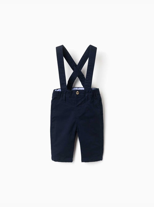 Pantaloni in twill con bretelle staccabili - Kiabi