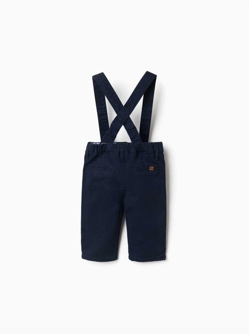 Pantaloni in twill con bretelle staccabili - Kiabi
