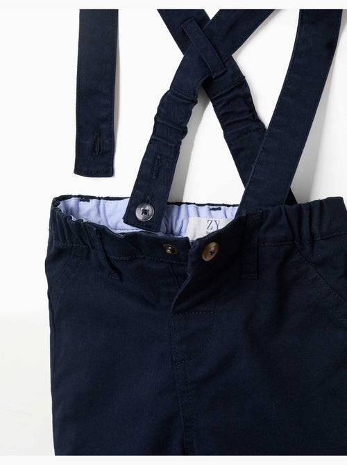 Pantaloni in twill con bretelle staccabili - Kiabi