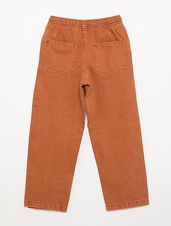 Pantaloni in twill con coulisse