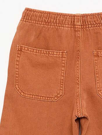 Pantaloni in twill con coulisse