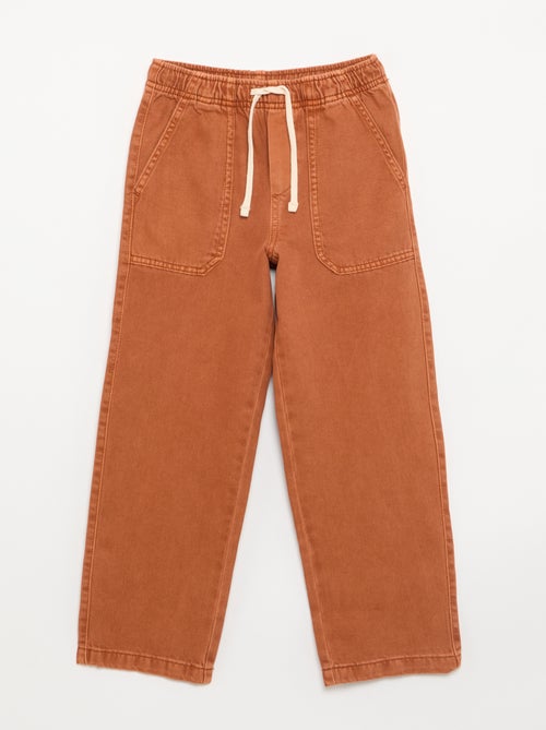 Pantaloni in twill con coulisse - Kiabi Pantaloni in twill con coulisse - Kiabi