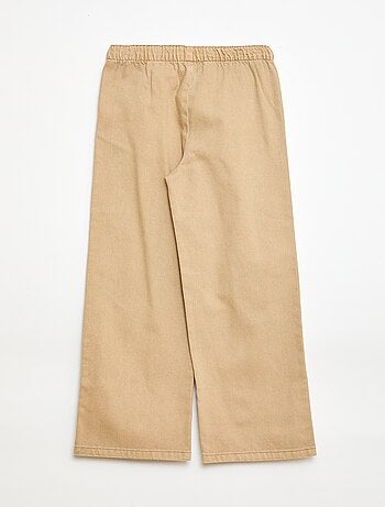 Pantaloni in twill con coulisse