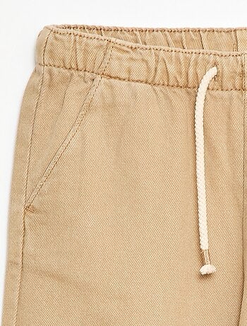 Pantaloni in twill con coulisse