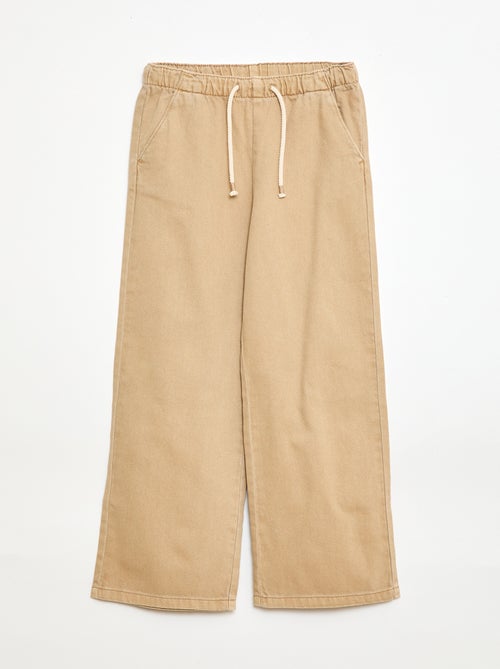Pantaloni in twill con coulisse - Kiabi