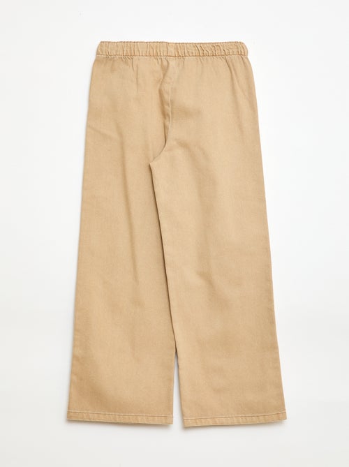 Pantaloni in twill con coulisse - Kiabi