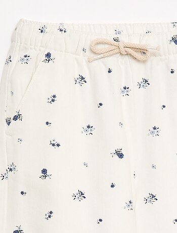 Pantaloni in twill con coulisse