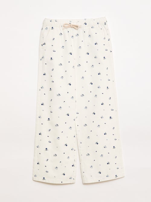 Pantaloni in twill con coulisse - Kiabi