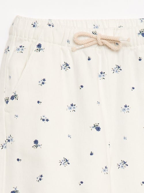 Pantaloni in twill con coulisse - Kiabi