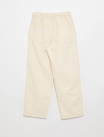 Pantaloni in twill con coulisse