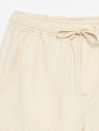Pantaloni in twill con coulisse
