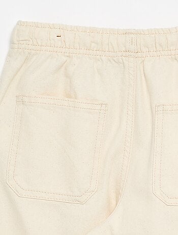 Pantaloni in twill con coulisse