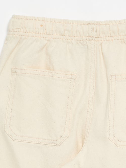 Pantaloni in twill con coulisse - Kiabi