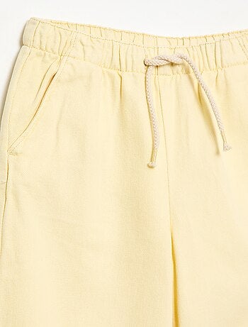 Pantaloni in twill con coulisse