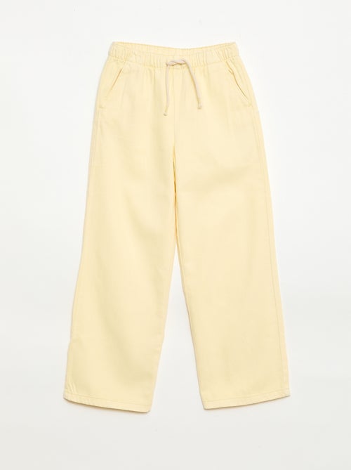Pantaloni in twill con coulisse - Kiabi