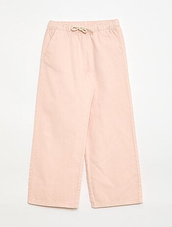 Pantaloni in twill con coulisse