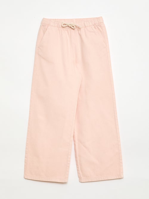 Pantaloni in twill con coulisse - Kiabi