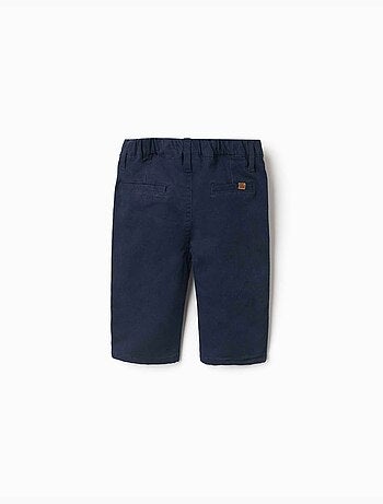 Pantaloni in twill con elastico in vita