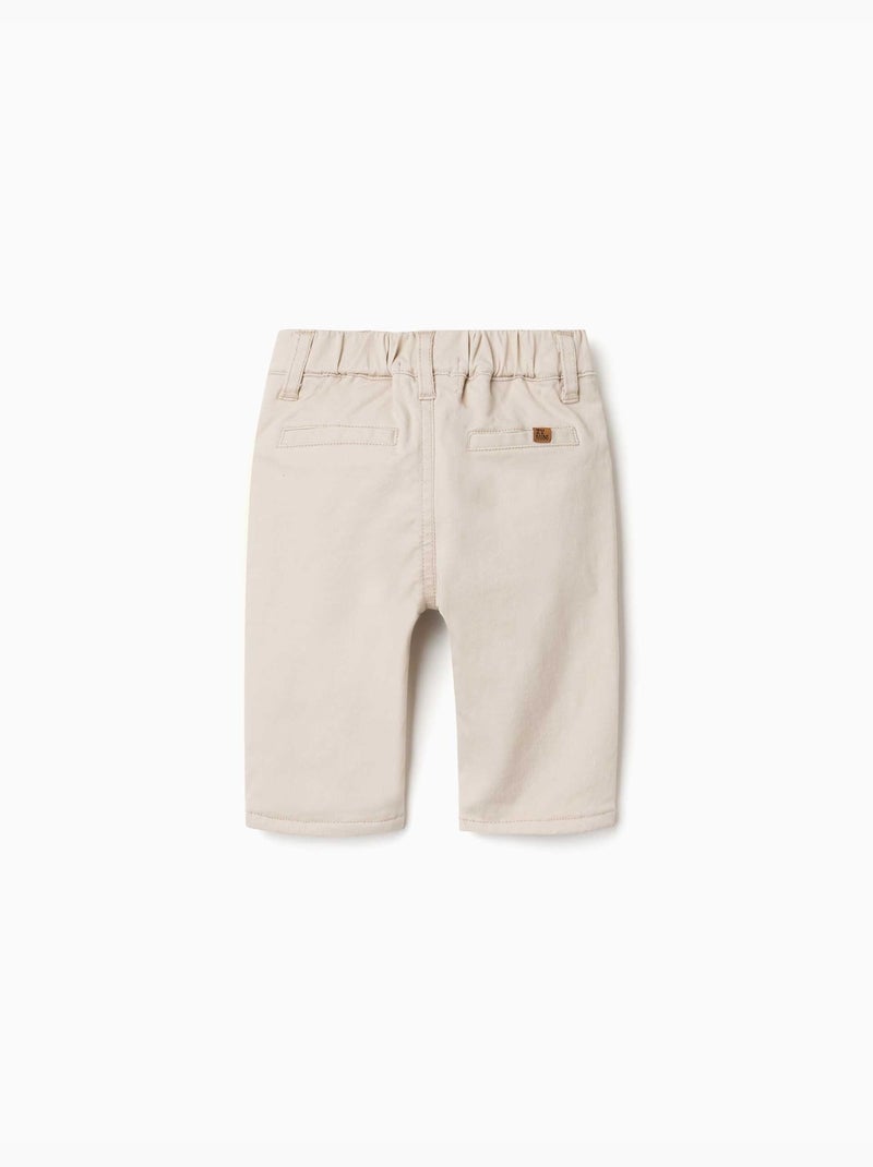 Pantaloni in twill con fodera Beige chiaro - Kiabi