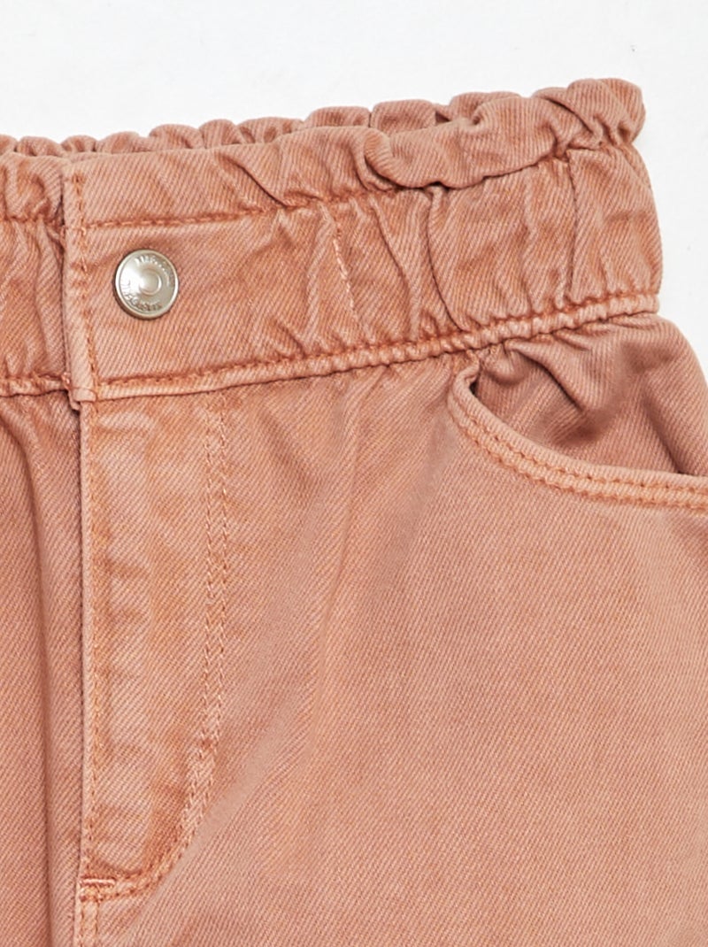 Pantaloni in twill con volant in vita ROSA - Kiabi
