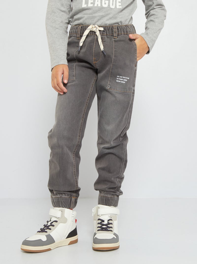 Pantaloni in twill GRIGIO - Kiabi