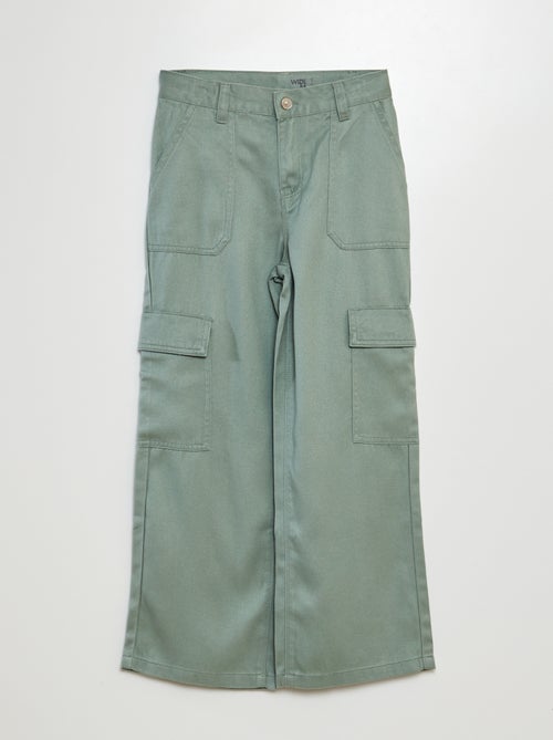 Pantaloni in twill multitasche - Kiabi