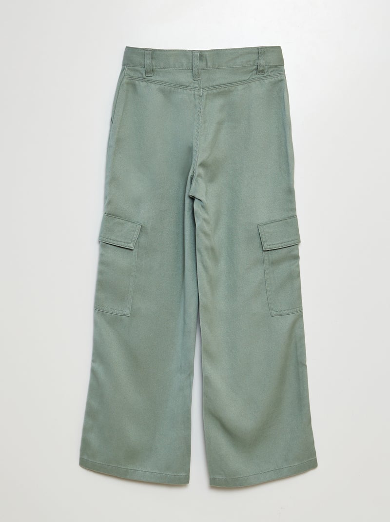 Pantaloni in twill multitasche BLU - Kiabi