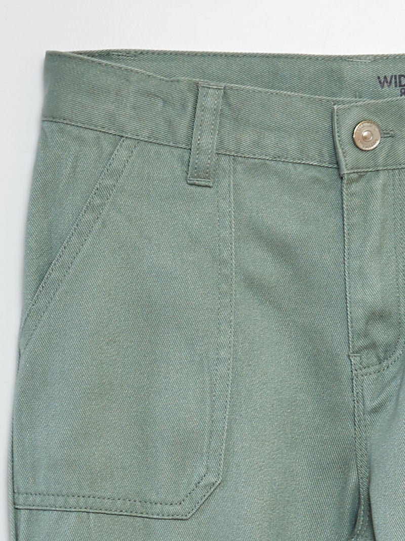 Pantaloni in twill multitasche BLU - Kiabi