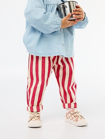 Pantaloni in twill paperbag