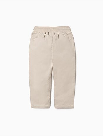 Pantaloni in twill slim fit con coulisse