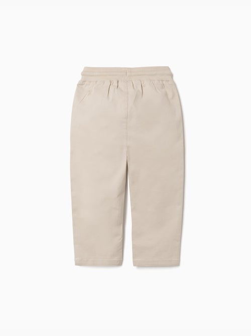 Pantaloni in twill slim fit con coulisse - Kiabi