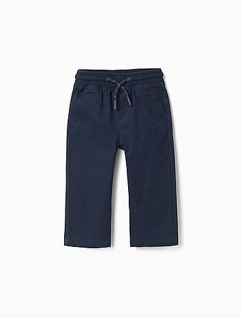 Pantaloni in twill slim fit con coulisse