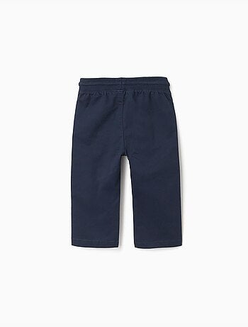 Pantaloni in twill slim fit con coulisse