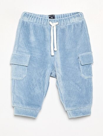 Pantaloni in velluto a coste con tasche cargo