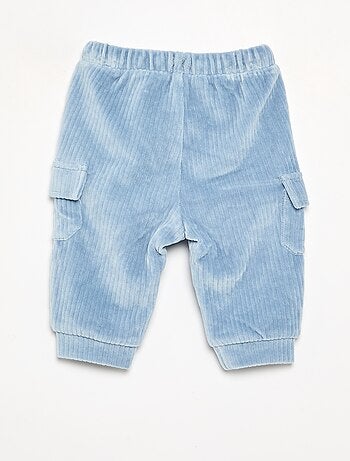 Pantaloni in velluto a coste con tasche cargo