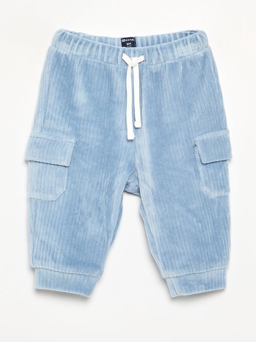 Pantaloni in velluto a coste con tasche cargo - Kiabi