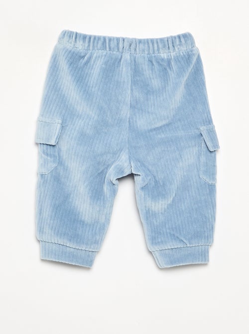 Pantaloni in velluto a coste con tasche cargo - Kiabi