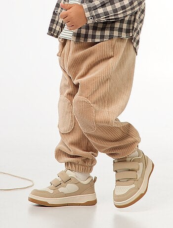 Pantaloni in velluto a coste con vita elasticizzata