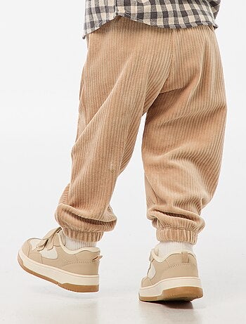 Pantaloni in velluto a coste con vita elasticizzata