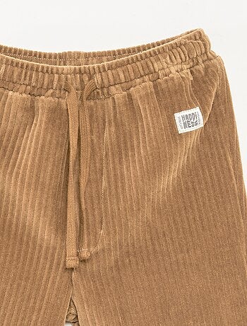 Pantaloni in velluto a coste con vita elasticizzata